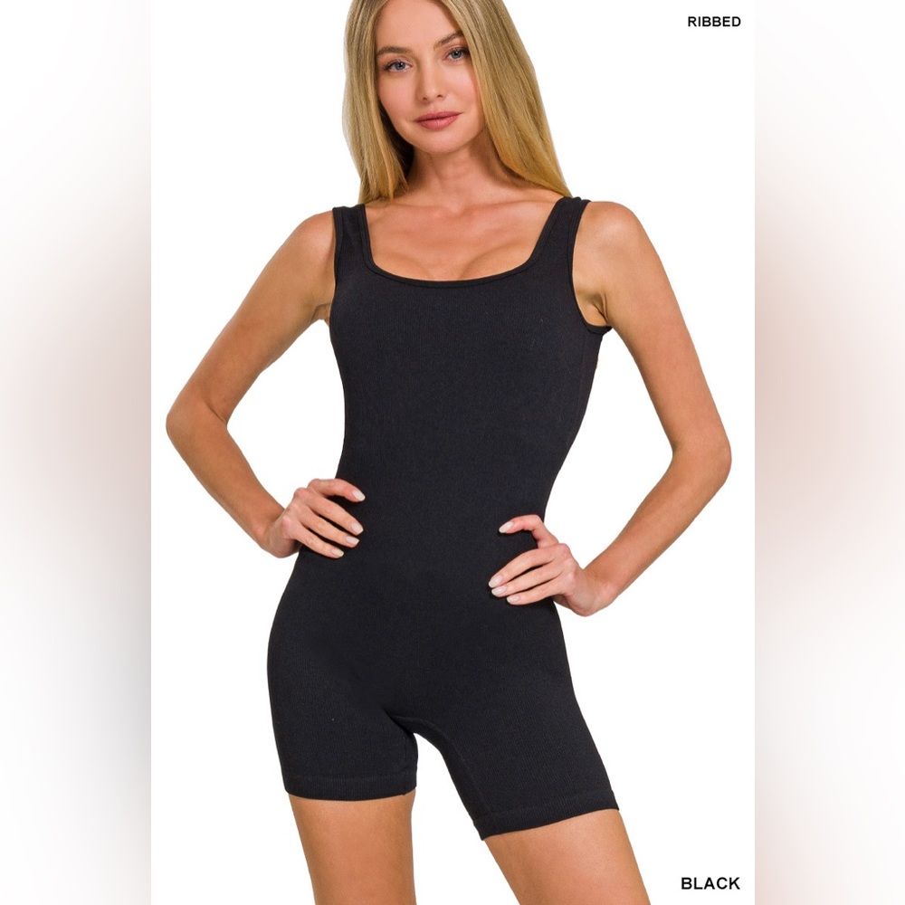 Zenana RIBBED SEAMLESS BODY-CONTOURING FIT BODY SUIT